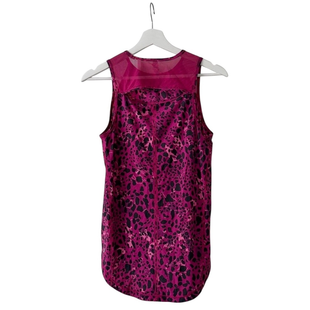 Lululemon Size 4 Sculpt Tank CTMP/MGPR Cheetah Camo Magenta Purple Multi - Picture 2 of 3